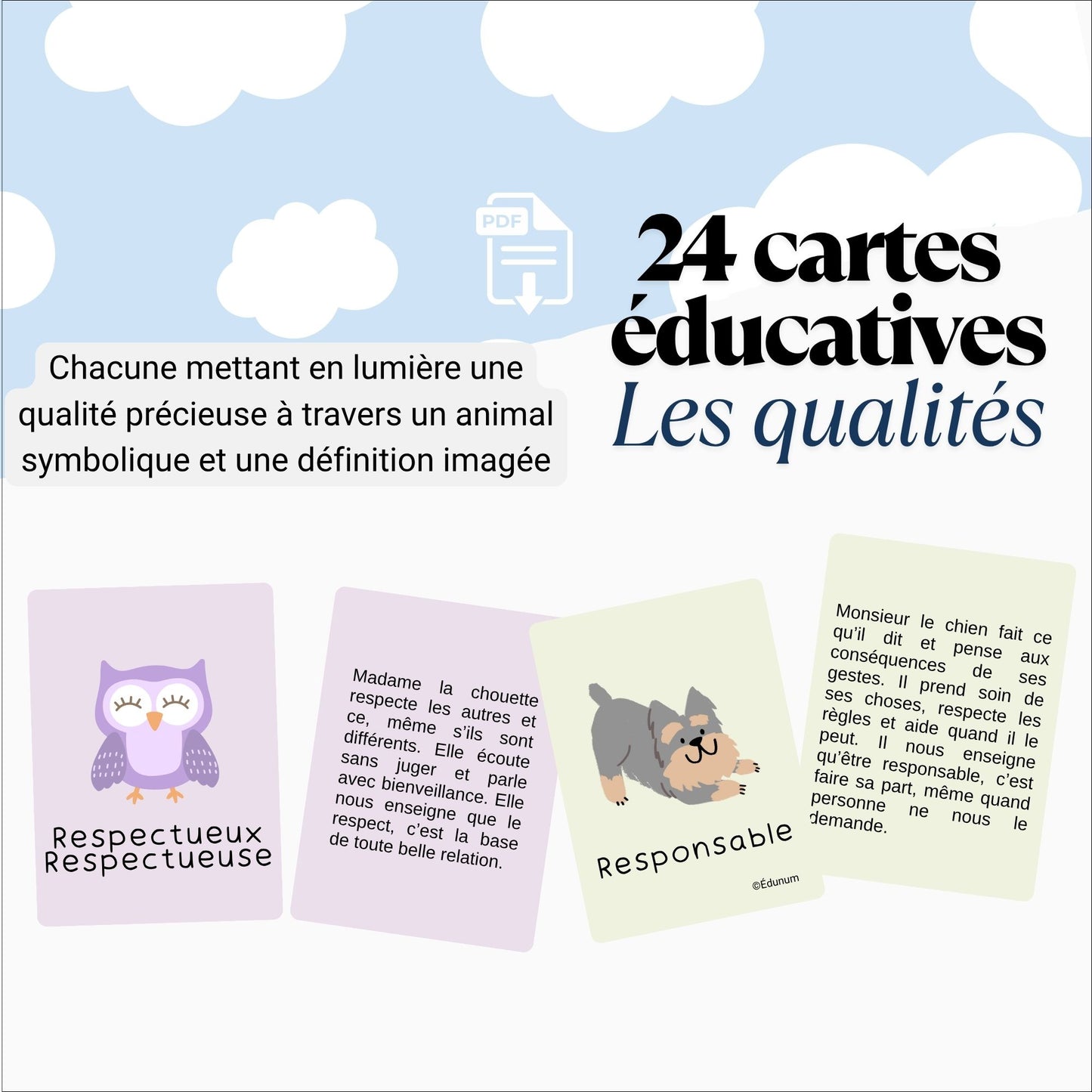 Les cartes qualités