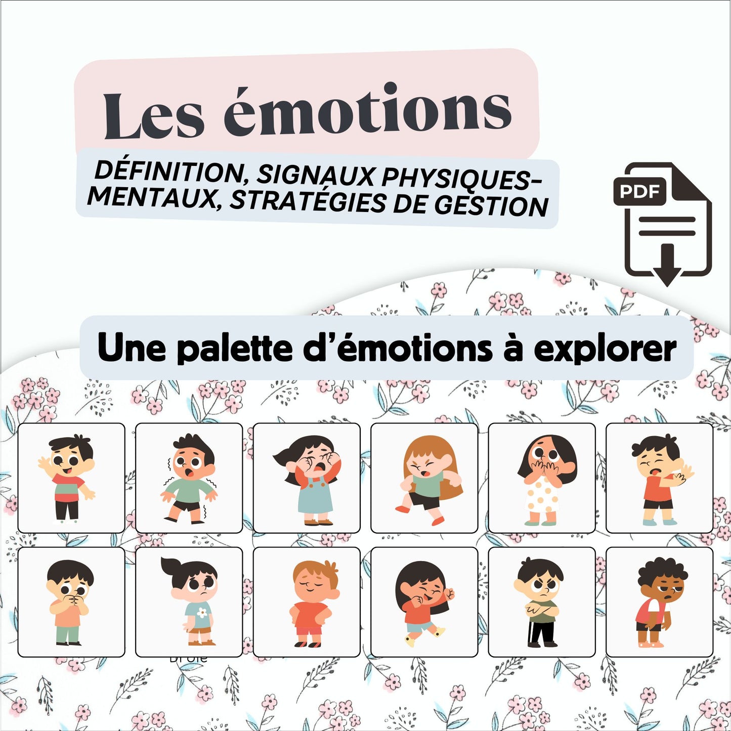 Les émotions | Cartes explicatives