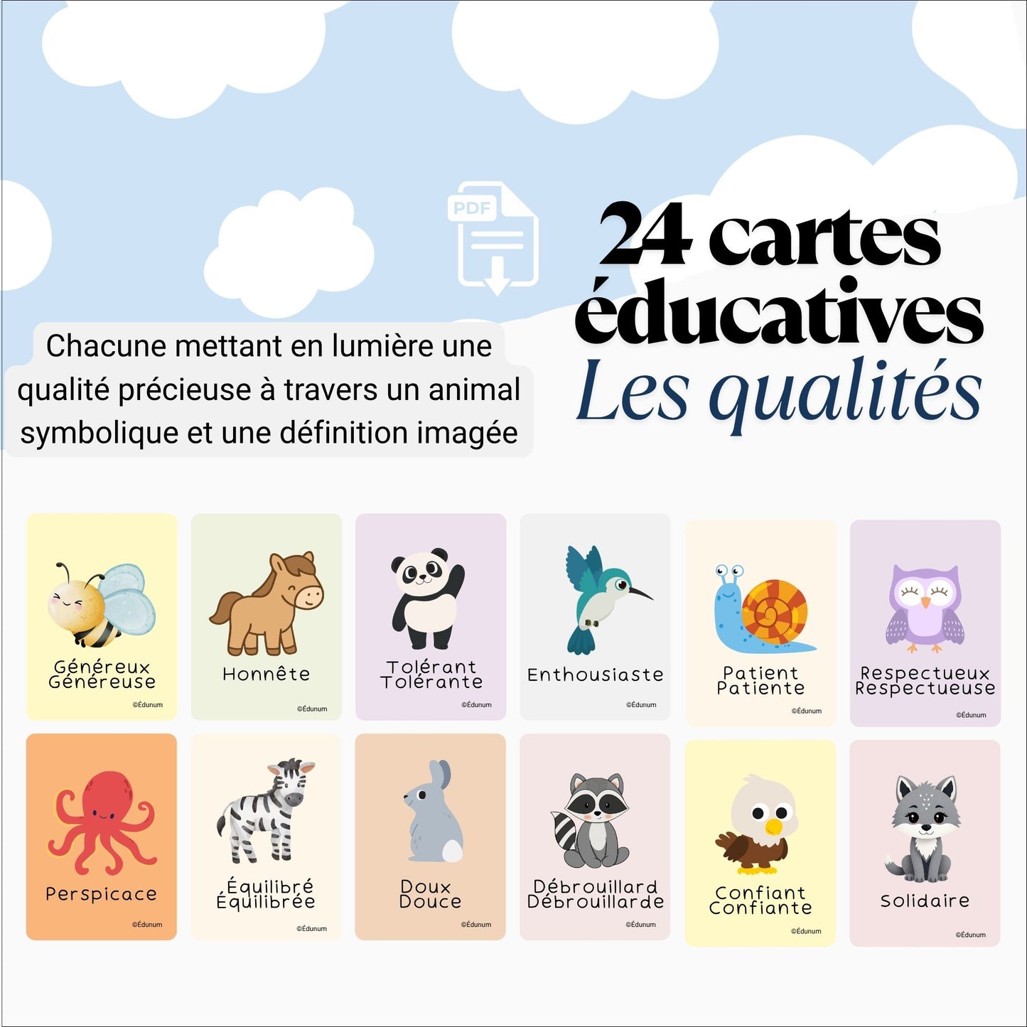 Les cartes qualités
