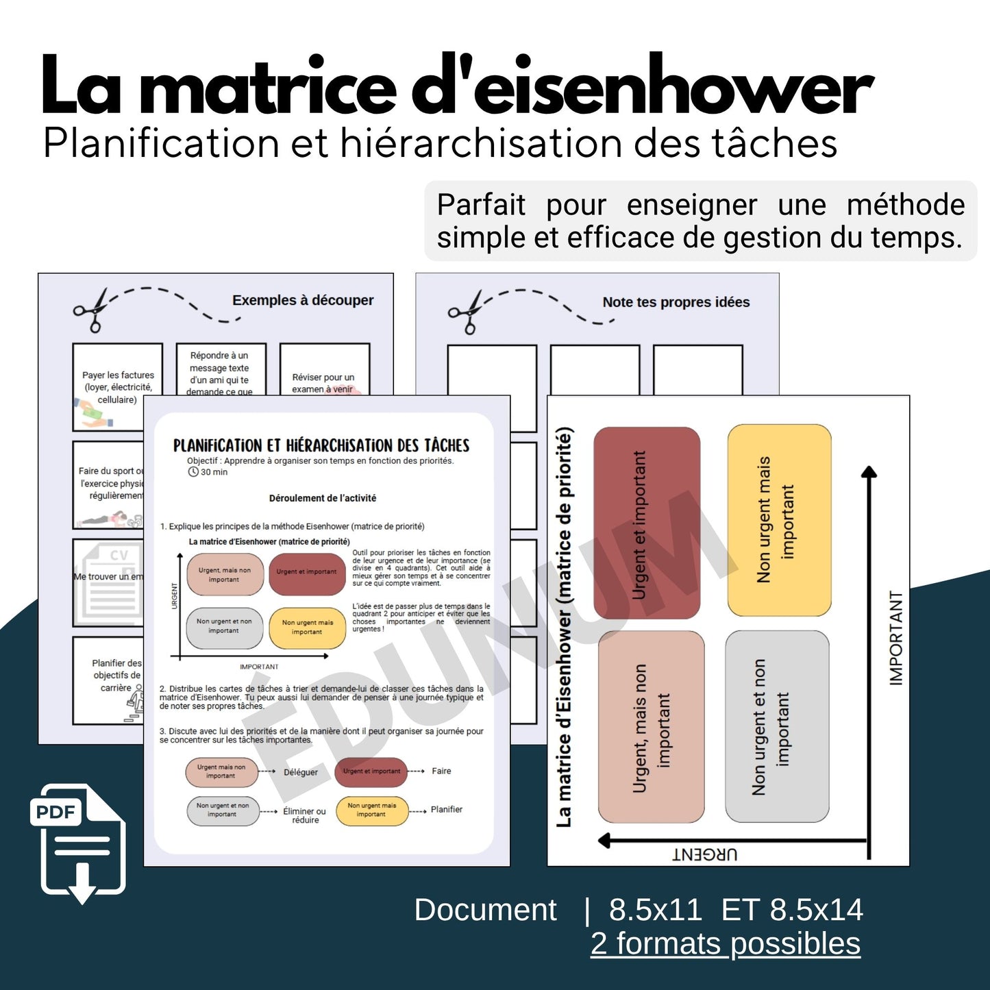 Gestion des priorités | Atelier la matrice d’Eisenhower