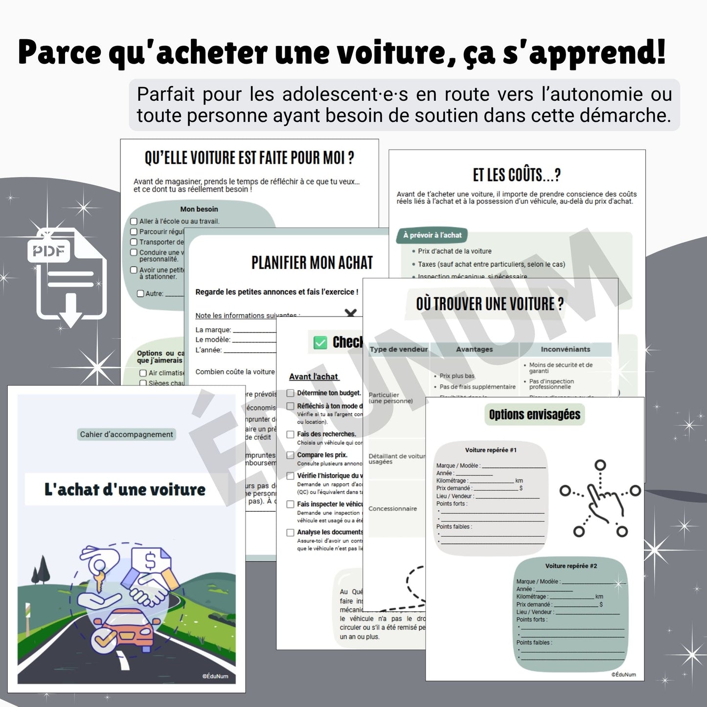 Achat voiture | Cahier d'accompagnement
