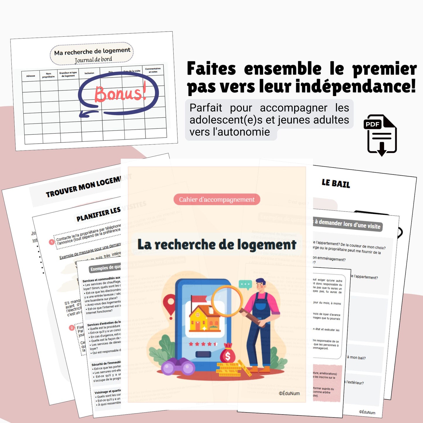 La recherche de logement | Cahier d'accompagnement