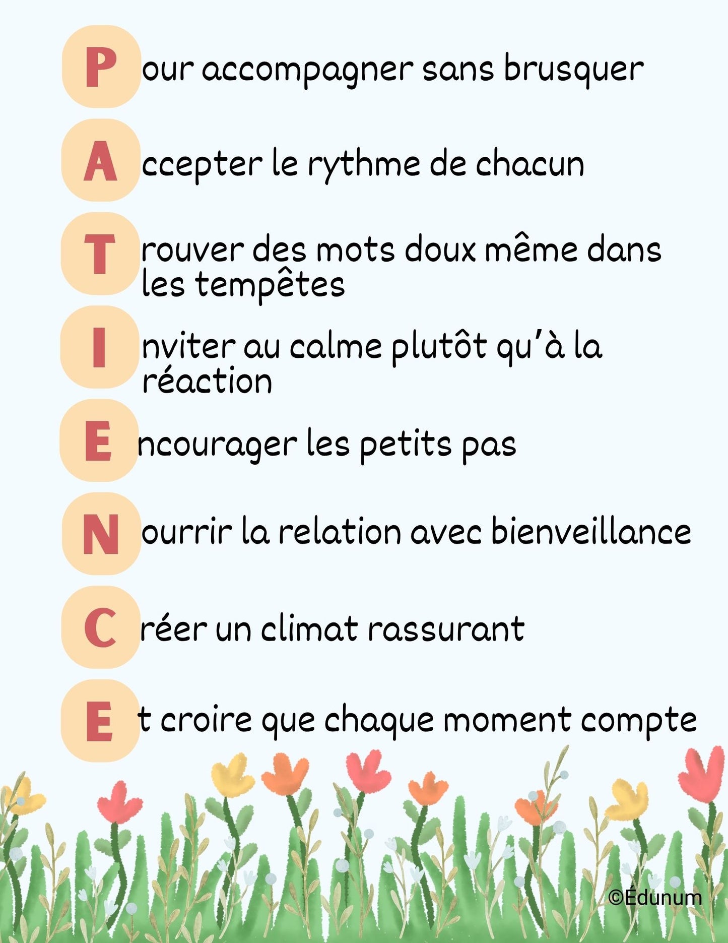 La patience | Affiche