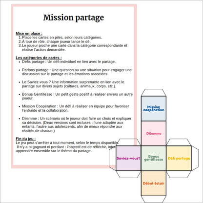 Le partage| Jeu éducatif