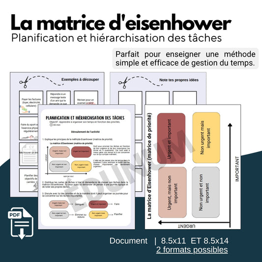 Gestion des priorités | Atelier la matrice d’Eisenhower