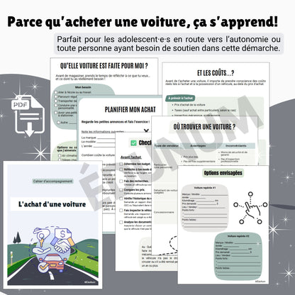 Achat voiture | Cahier d'accompagnement